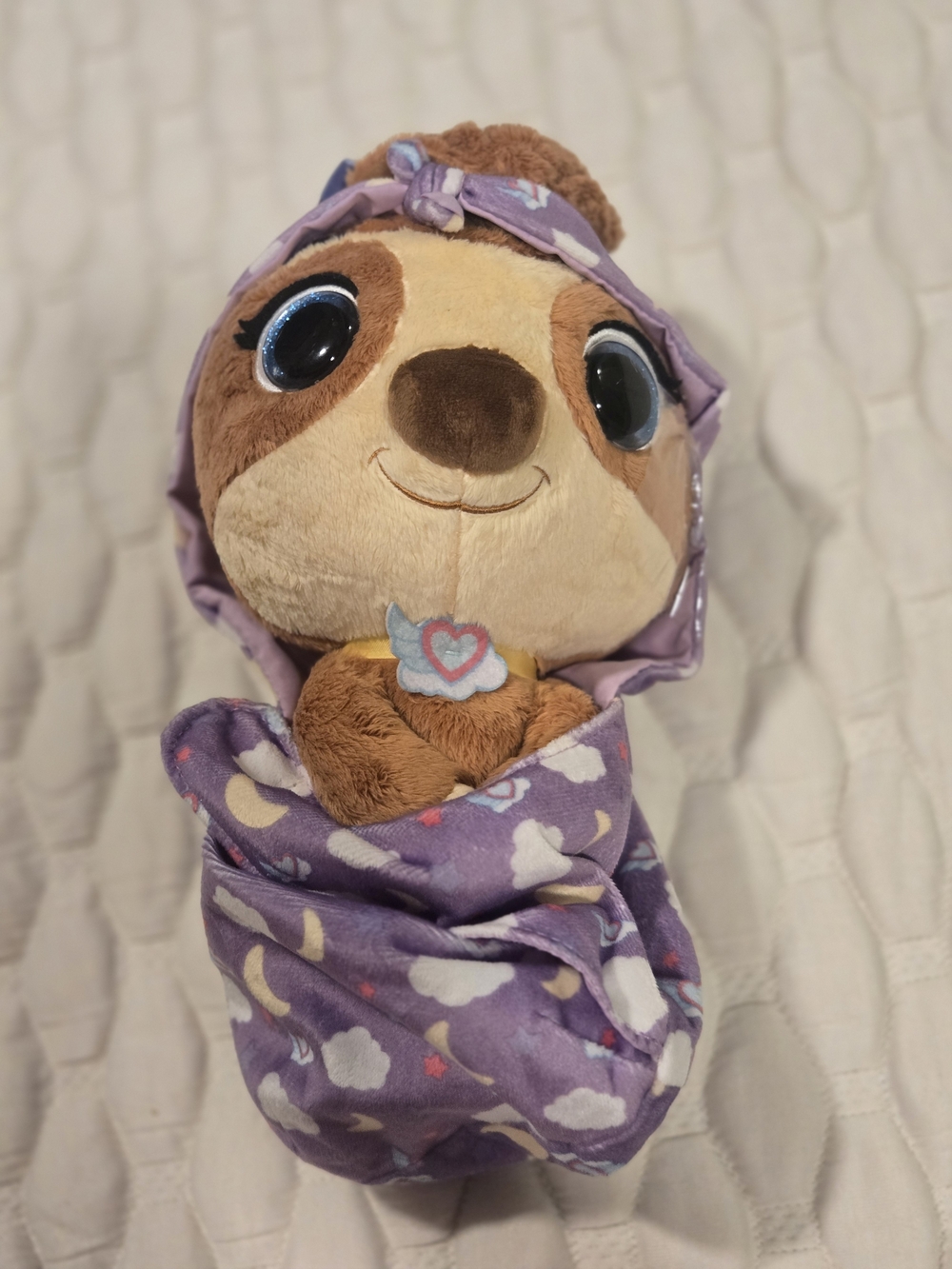 Disney Junior T.O.T.S. Cuddle Wrap Plush Toy Sunny The Sloth Plush Stuffie